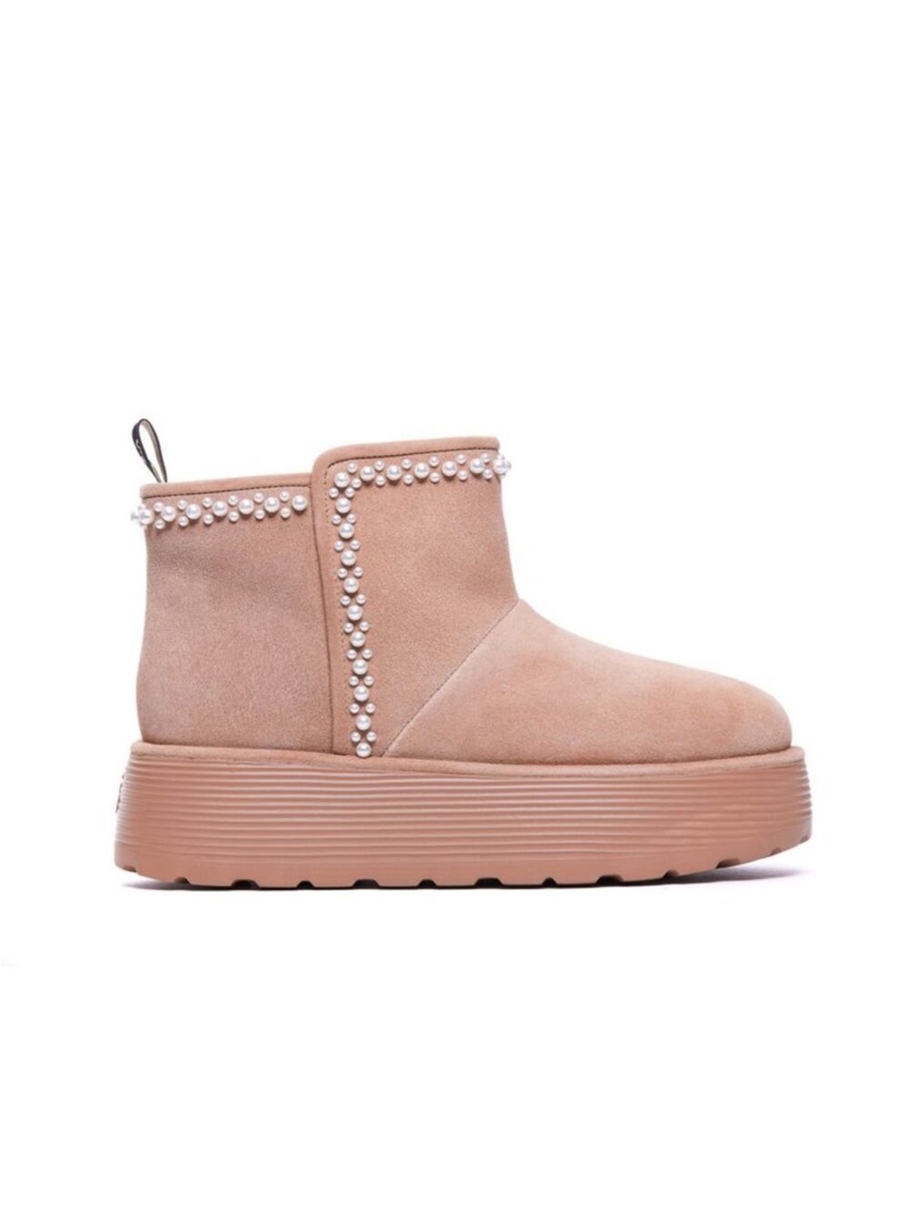 Stuart Weitzman Women Nellie Pearl Flatform Booties size 9 New with Box - Picture 2 of 10